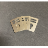 DFG Fridge Slide Bolt Plates for Quick Release Straps