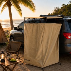 Overland Shower Tent with Roof TAN | DFG Offroad