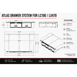 Land Cruiser 100 Series Atlas Drawer System | DFG Offroad