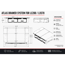 Land Cruiser 200 Series Atlas Drawer System | DFG Offroad