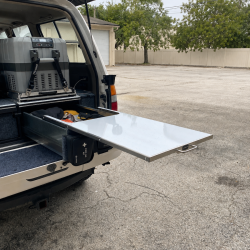 DFG Offroad Stainless Steel Slide-Out Table | Atlas Drawer Accessory