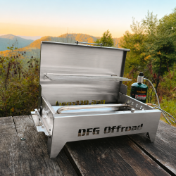 DFG TrailFire Dual-Fuel Overland Grill | Propane & Charcoal