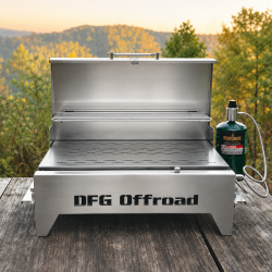 DFG TrailFire Dual-Fuel Overland Grill | Propane & Charcoal