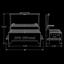 DFG TrailFire Dual-Fuel Overland Grill | Propane & Charcoal